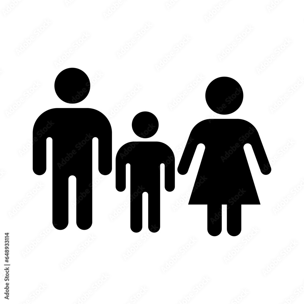 family solid icon illustration vector graphic family solid icon illustration vector graphic