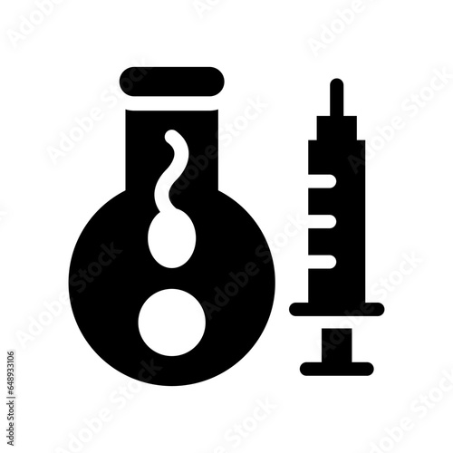 insemination solid icon illustration vector graphic