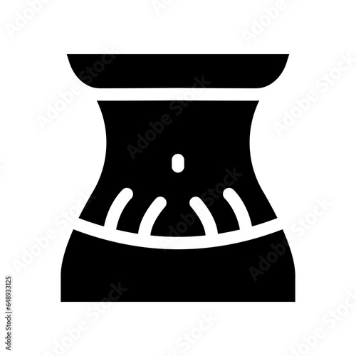 stretch marks solid icon illustration vector graphic