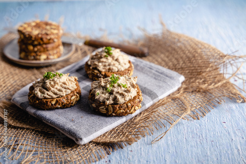 Homemade vegan tuna spread.