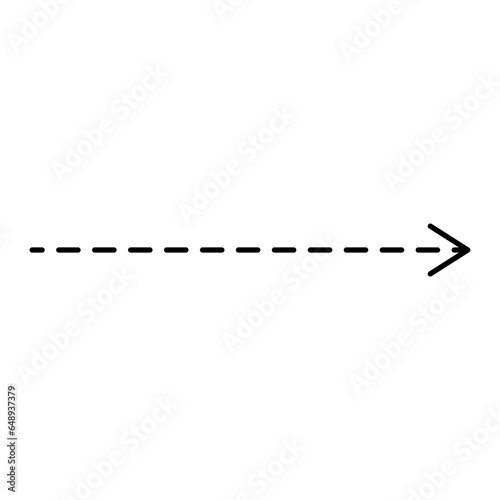 Dashed Line Arrow