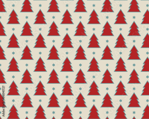 Christmas trees seamless pattern design vector. simple christmas tree background. pine trees patterns for wrapping paper, packaging, scrapbooking, fabrics and other decor.