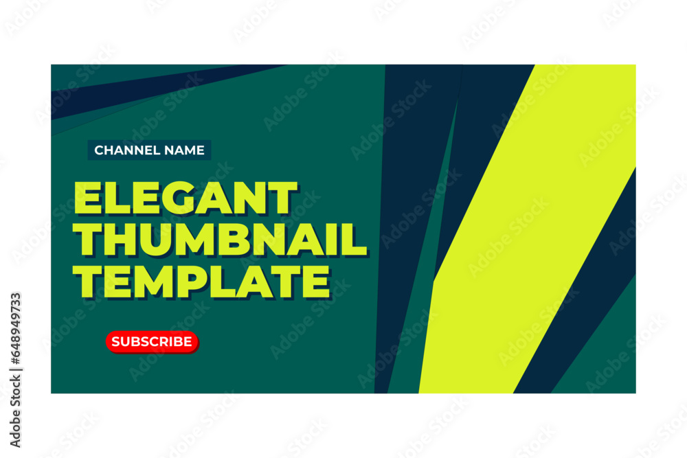 Fototapeta premium YOUTUBE THUMBNAIL TEMPLATE