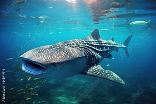 The whale shark is one of the largest fish in the sea.
