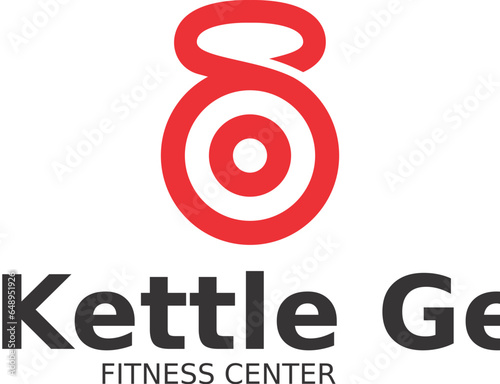  (Kettle Get) kettle bell and icon target Logo