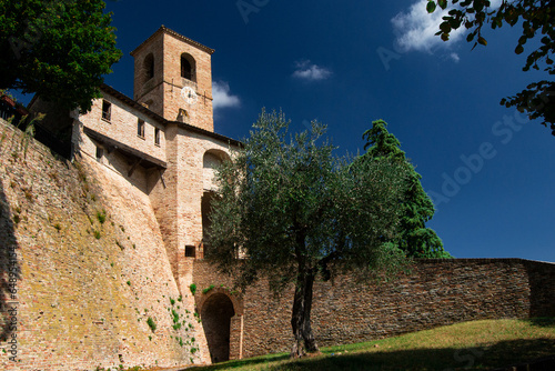 Italy - Castel of Montegridolfo in Emilia Romagna region 