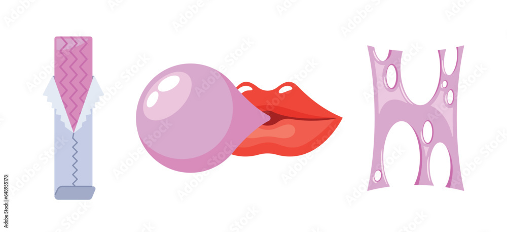 Pink Chewing Gums, Flavorful, Rubbery Treat For A Quick Burst Of Refreshment, And Keeps Mouths Busy And Minds Relaxed Pink Chewing Gums, Flavorful, Rubbery Treat For A Quick Burst Of Refreshment, And Keeps Mouths Busy And Minds Relaxed