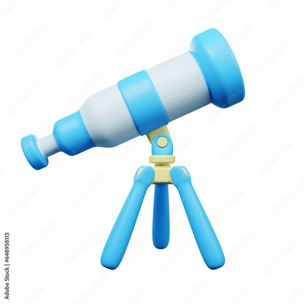 Astronomy icon 3d Render isolated on transparent background