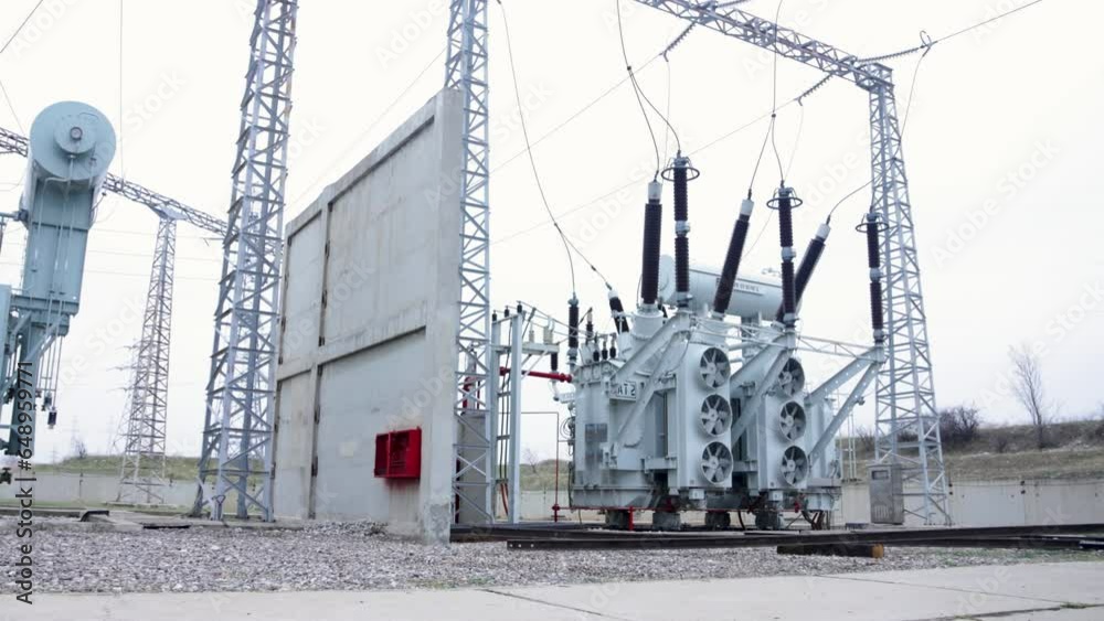 High voltage substation transformer