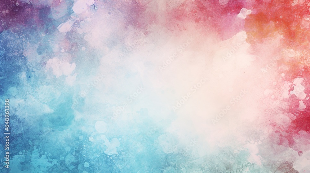Colorful pastel watercolor background with rough texture