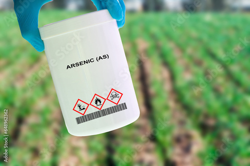Fotografie A chemical element used in agricultural settings as a pesticide and herbicide