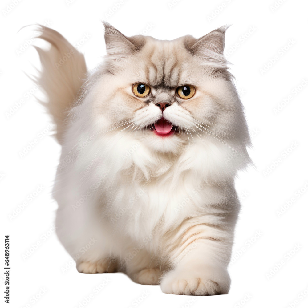 persian cat isolated on white