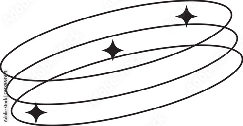 Modern minimalist aesthetic line elements