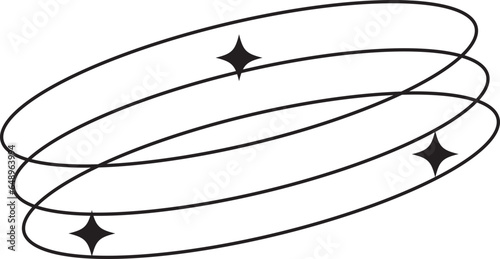 Modern minimalist aesthetic line elements