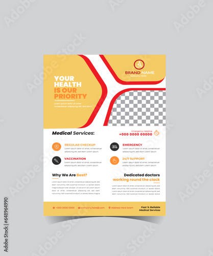 Illustration for a business Vector flyer design