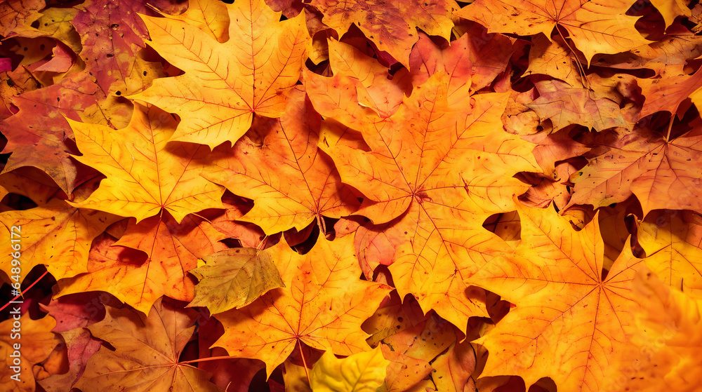 Autumn background, colorful varieties of maple leaves, concept of autumn and fall, Thanksgiving season, website banner copyspace, texture desing header, Generative A.I, Autumn background, colorful varieties of maple leaves, concept of autumn and fall, Thanksgiving season, website banner copyspace, texture desing header, Generative A.I,