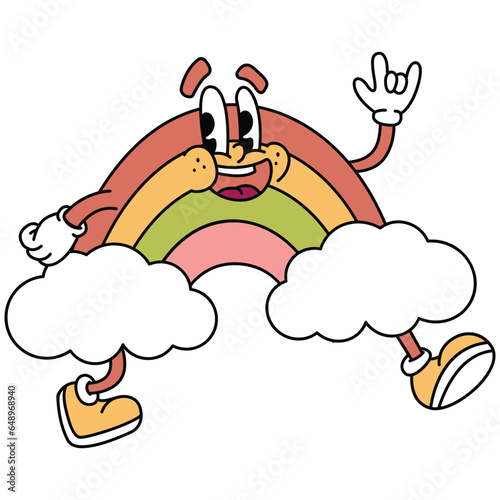 Fun groove rainbow, sticker