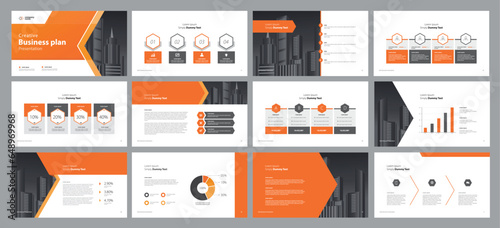 business presentation template design backgrounds and page layout design for brochure, book, magazine, annual report and company profile, with info graphic elements graph design concept