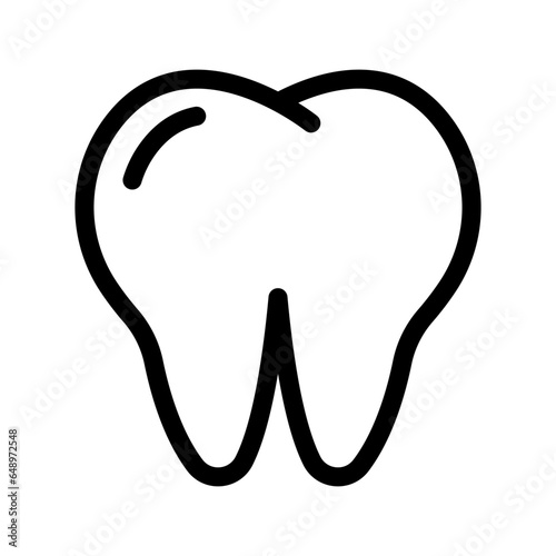Simple tooth icon. Dental icon. Vector.