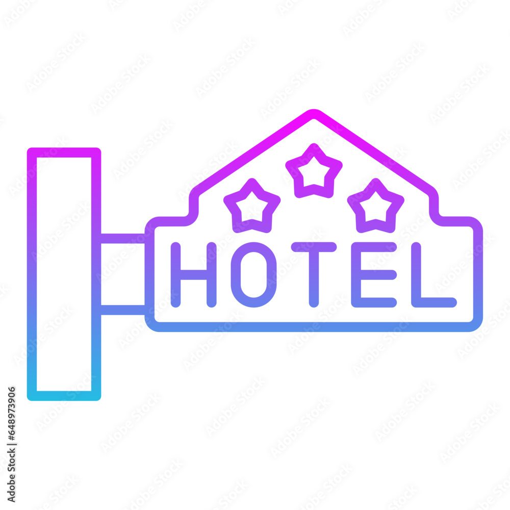 Hotel Sign Icon Hotel Sign Icon