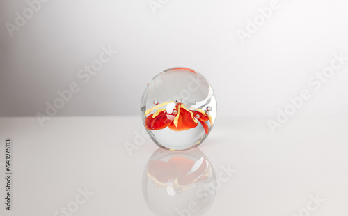 Billede på lærred Glass paperweight handmade
