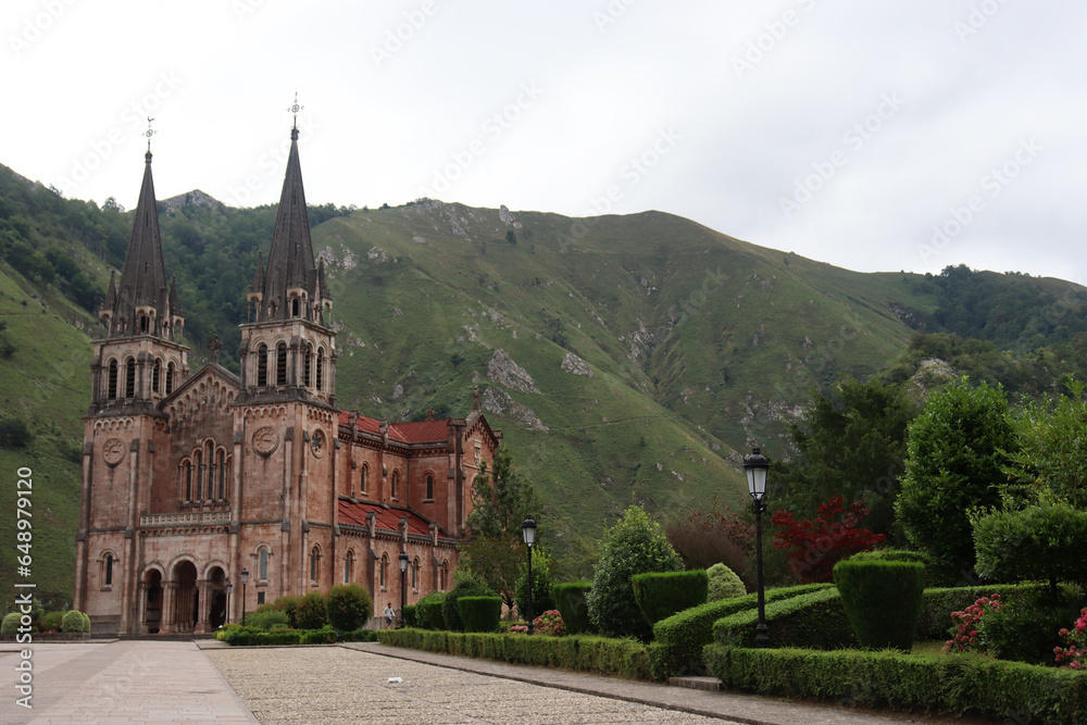 Fototapeta premium Basilica of Covadonga in Asturias (Spain)
