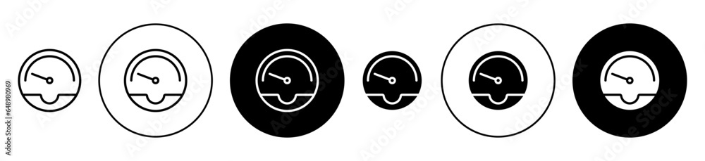 slow icon set in black filled and outlined style. suitable for UI designs - obrazy, fototapety, plakaty 