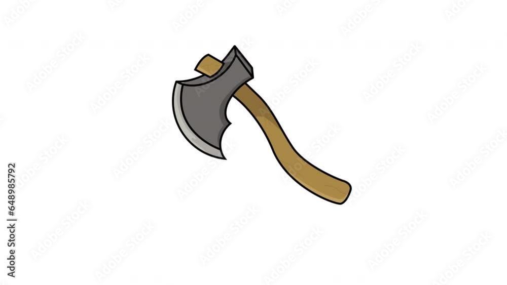 animated video of a moving axe Stock Video Adobe Stock
