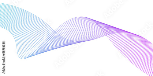 Abstract colorfull wave element for design. Digital frequency track equalizer. Stylized line art background.. Modern technology background, wave design. Vector illustration,