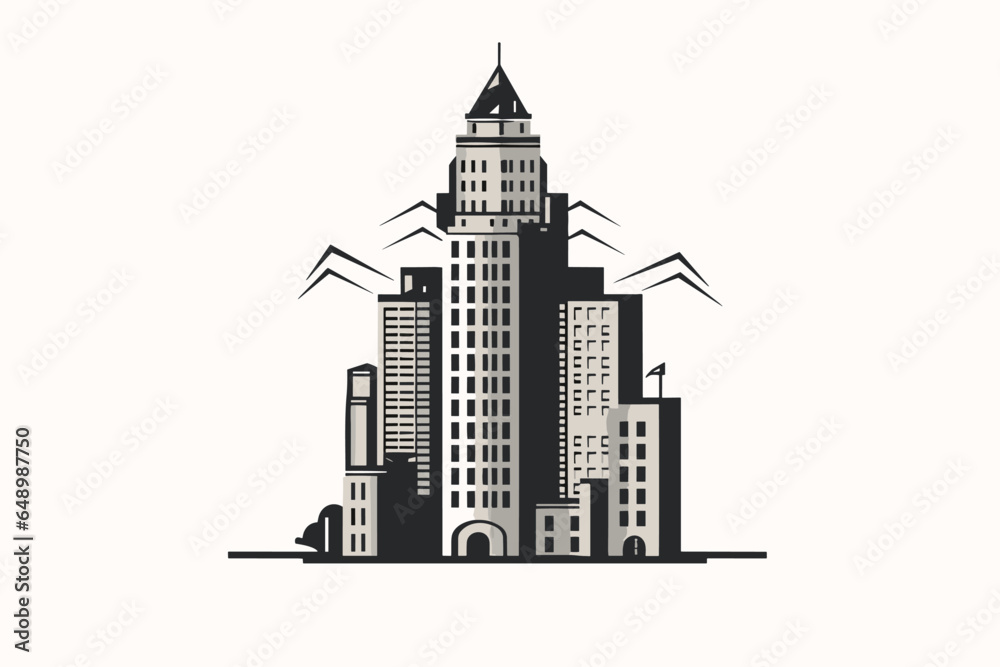 illustration of buildings