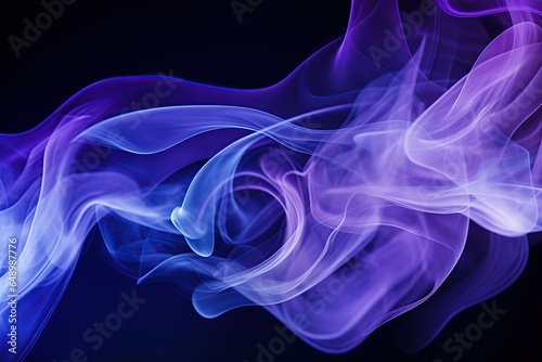 Blue purple gradient abstract background with smoke, neon, glow effect