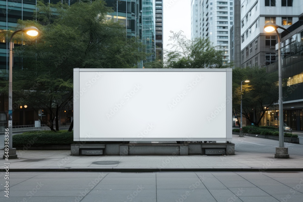 wide horizontal blank billboard mockup wide horizontal blank billboard mockup