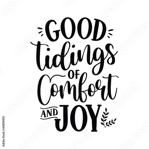 good tidings of comfort and joy