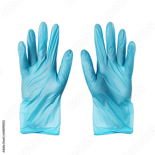 Surgical Gloves in Sterile Field Isolated on Transparent Background