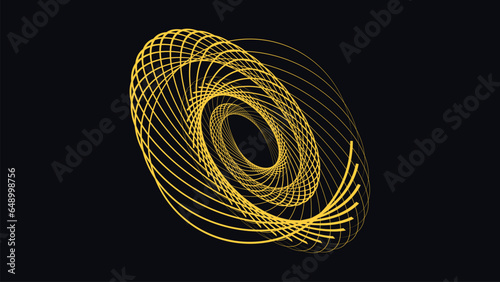 Abstract logo type spiral spinning background. This creative design can be used as a banner or wallpaper.