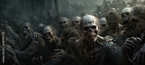 Crowd of zombie.