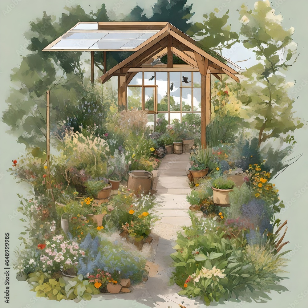 Obraz premium house in the woods