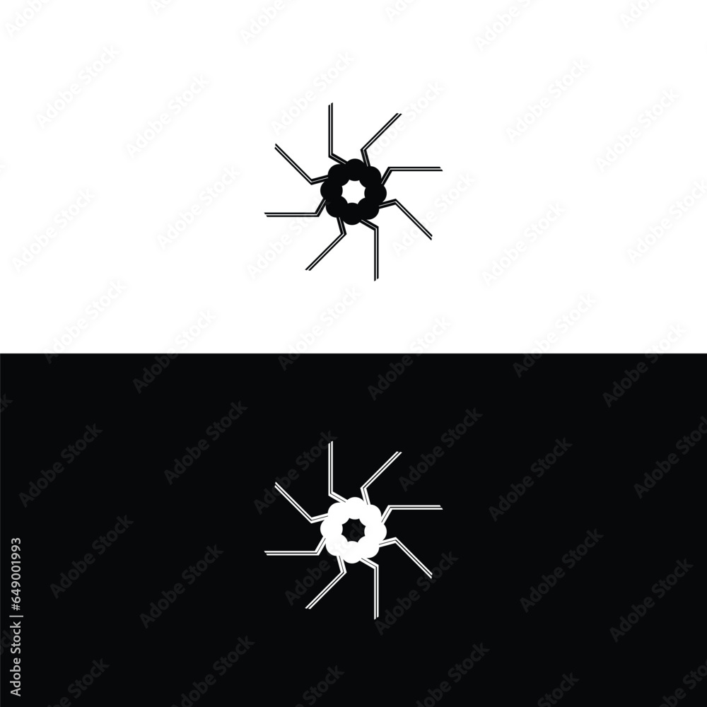 Circle vector logo template design . Circle silhouette illustration Circle vector logo template design . Circle silhouette illustration