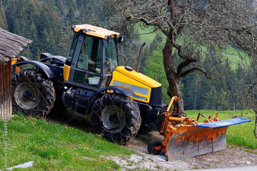 Tractor working on the farm, a modern agricultural transport, a farmer working in the field, modern tractor Tractor working on the farm, a modern agricultural transport, a farmer working in the field, modern tractor