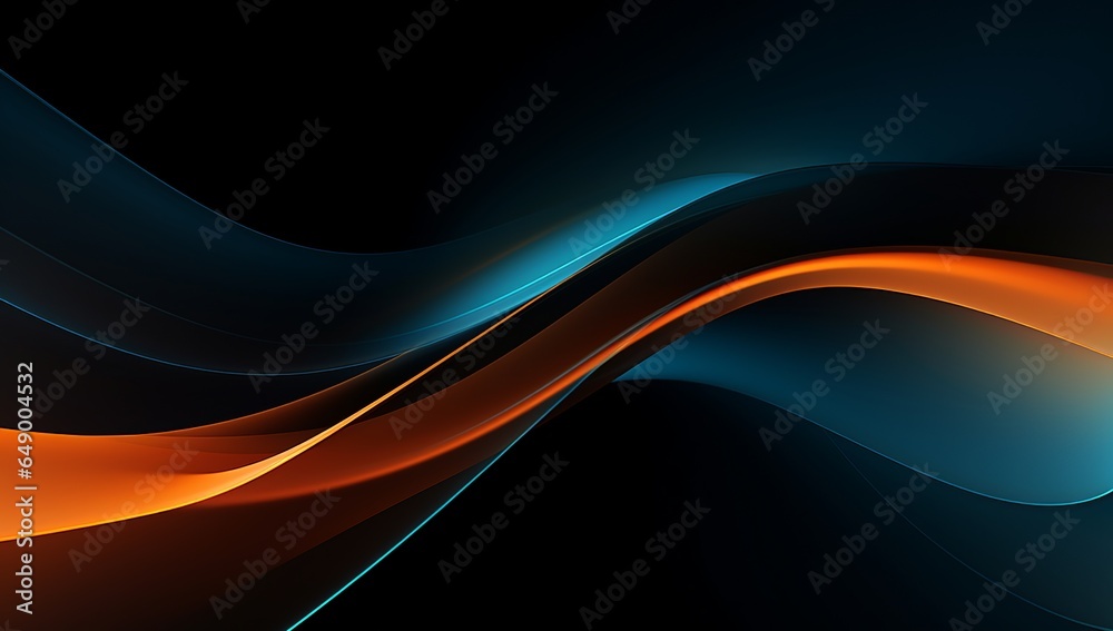 Dynamic abstract wave background with dark blue and gold color. 3D flowing wavy backdrop, for business banner and gaming background Dynamic abstract wave background with dark blue and gold color. 3D flowing wavy backdrop, for business banner and gaming background