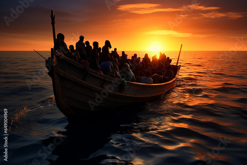 immigrants on boat 