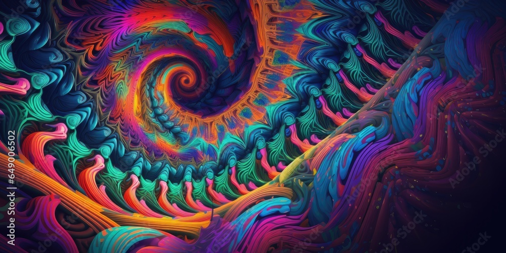 Fantasy abstract geometric patterns, trippy background Fantasy abstract geometric patterns, trippy background