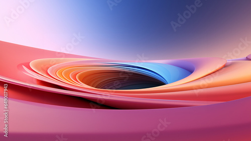 Sch  ner abstrakter futuristischer Hintergrund in welligen Lamellen gedreht Farben f  r Webdesign und Drucksachen als Vorlage Querformat f  r Banner  ai generativ