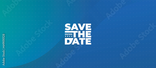 Save the date banner. Can be used for business, marketing and advertising. logo graphic design of event summit made for Technology and upcoming events. Vector EPS 10