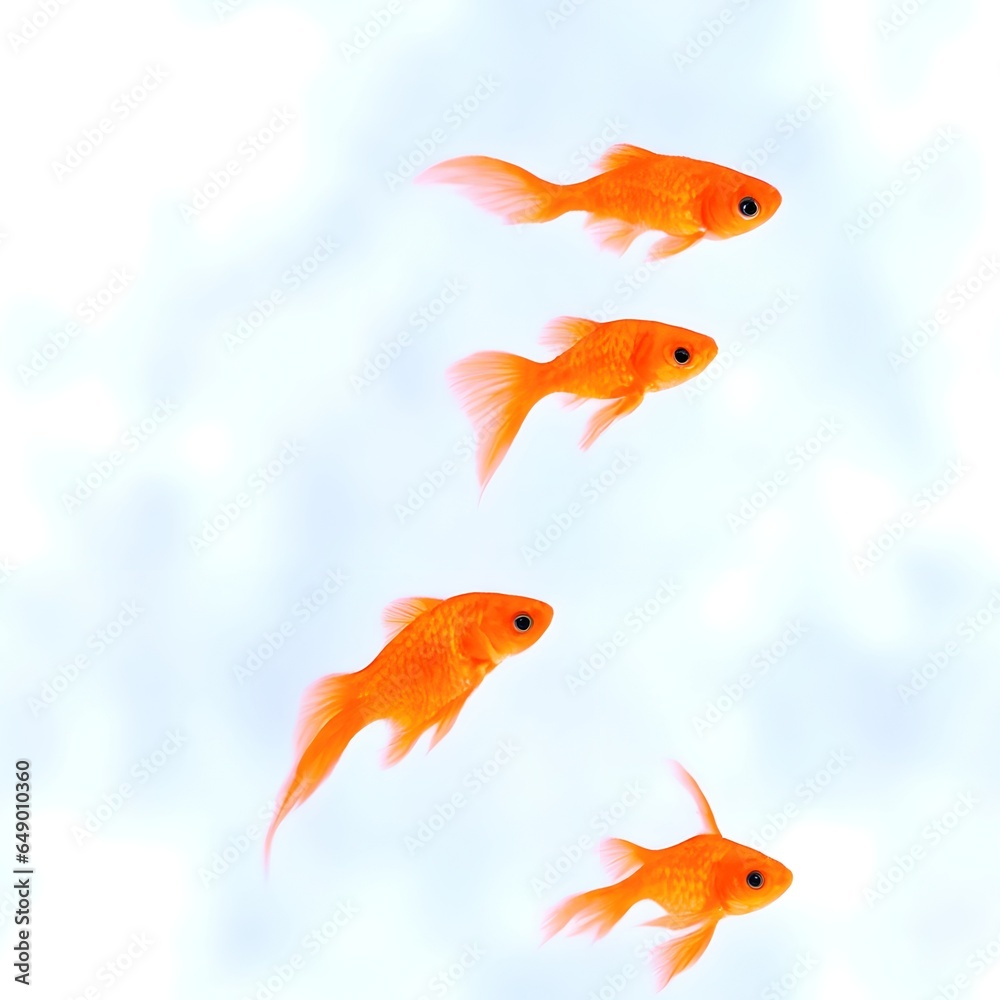 Goldfish swimming 