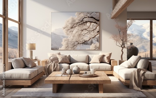 Minimalistic interior with ...