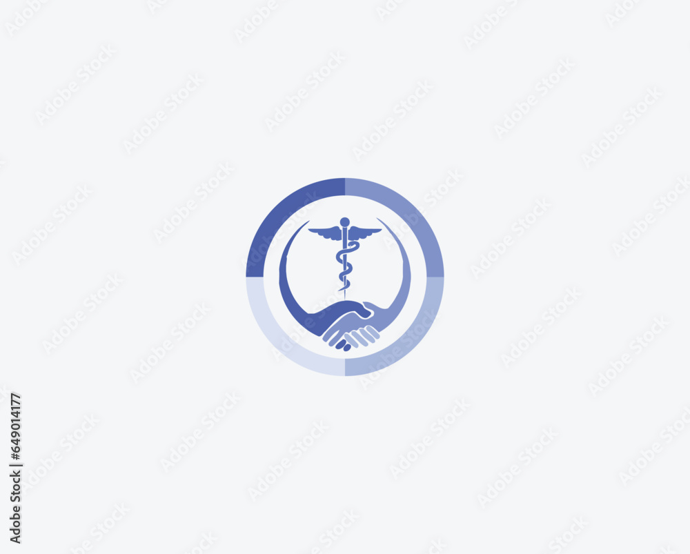 World health logo design template and medical symbol World health logo design template and medical symbol