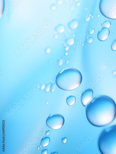 Textured light blue water drops abstract background 