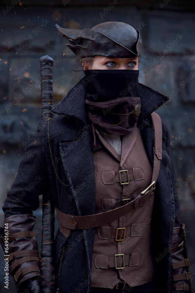 Renaissance Victorian era gothic style fashion fantasy costume portrait