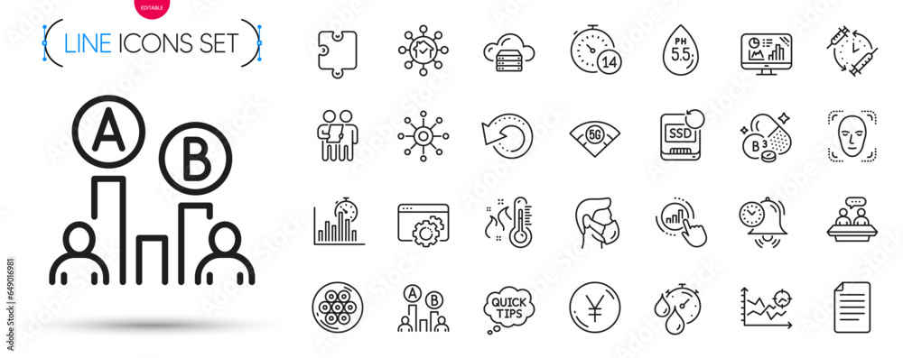 Pack of Report timer, Cloud server and Multichannel line icons. Include Time management, Recovery ssd, Vaccination schedule pictogram icons. High thermometer, 5g wifi, Home facility signs. Vector Pack of Report timer, Cloud server and Multichannel line icons. Include Time management, Recovery ssd, Vaccination schedule pictogram icons. High thermometer, 5g wifi, Home facility signs. Vector